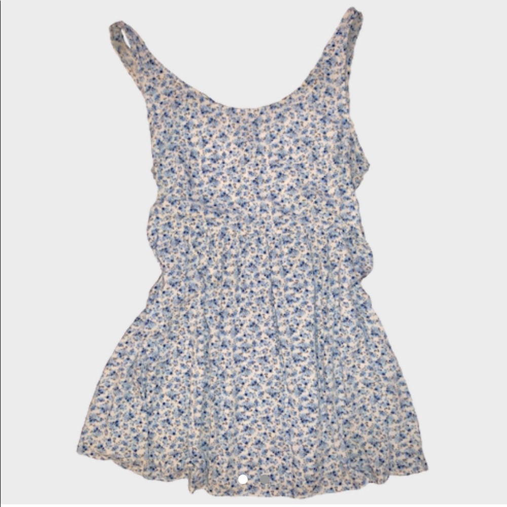 Breezy Blue Flower Patterned H&M Minidress